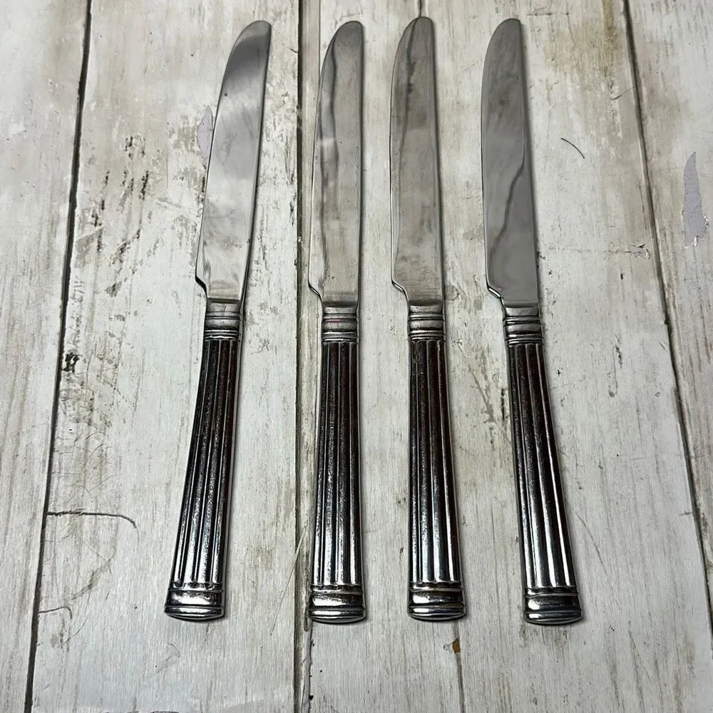 4 Reed & Barton CRESCENDO II‎ Dinner Knives 9 3/4”